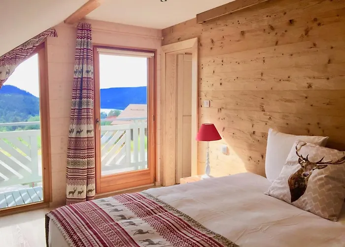 Le Flocon Bleu - Mauselaine Avec Vue Sur Le De Chalet Gerardmer